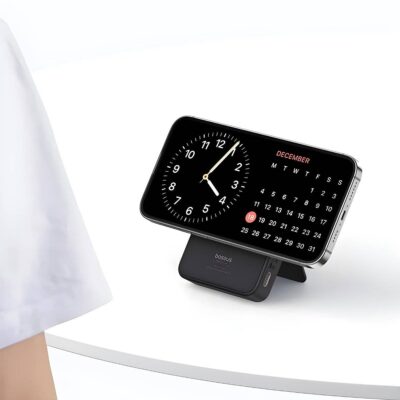 BASEUS MAGPRO MAGNETIC BRACKET 2 en 1 20W 5000MAH NEGRO
