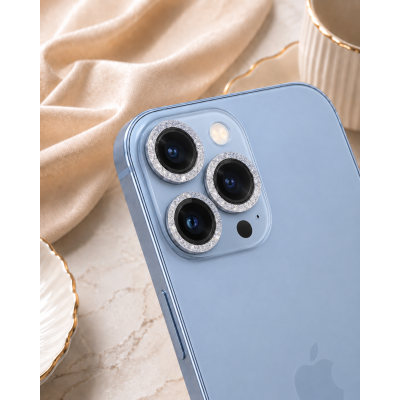 GLASS CAMARA GLITTER IPHONE 13 PRO MAX