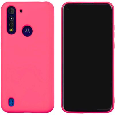 CASE SILICONA MOTO G8 PLUS FUCHSIA