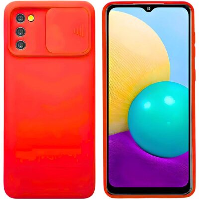 CASE SILICONA CAMERA PROTECTOR SAMSUNG A03S RED