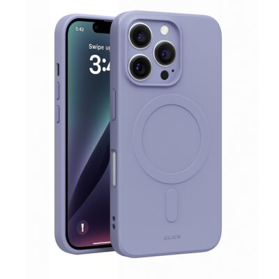 CLICK SLIM SILICONE MAGSAFE IPHONE 16 PRO MAX PURPLE