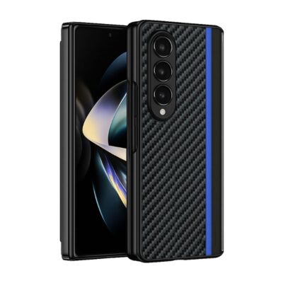 LEATHER COVER SAMSUNG Z FOLD 7 BLACK BLUE