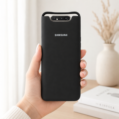 SILICONE CASE SAMSUNG A80 BLACK