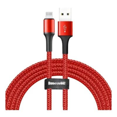 CABLE BASEUS USB A LIGHTNING 1M 2,4A RED