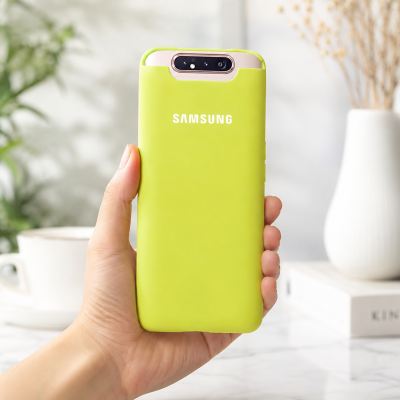 SILICONE CASE SAMSUNG A80 LIGHT YELLOW