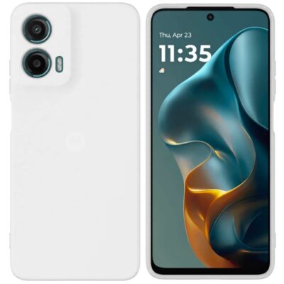 SILICONE CASE MOTOROLA G35 WHITE