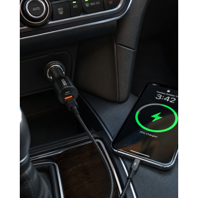CARGADOR AUTO ZIZO 20W c/cable TIPO C