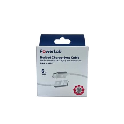 CABLE POWERLAB USB A TIPO C 1.8 M