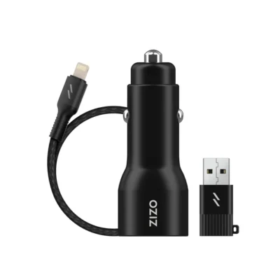CARGADOR AUTO ZIZO 20W c/cable LIGHTNING