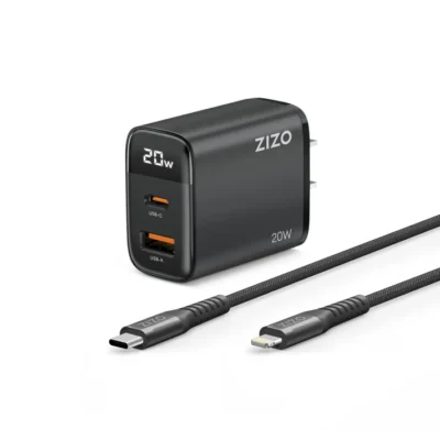 CARGADOR PARED ZIZO 20W c/cable LIGHTNING