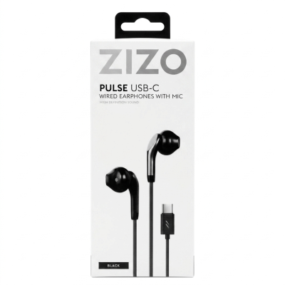 AURICULARES ZIZO TIPO C NEGROS