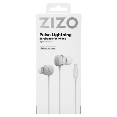 AURICULARES ZIZO LIGHTNING MFI BLANCOS